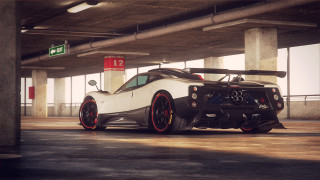 White black car parking garage - a parking garage next free wallpaper