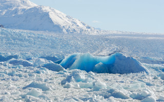 Large iceberg mountain snow blue - ice free wallpaper