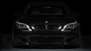 Black car dark parked hood - a black car free wallpaper
