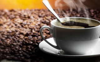 Coffee steam spoon saucer morning - steam free wallpaper