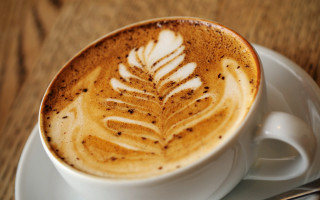 Coffee leaf spoon wood morning - a saucer free wallpaper