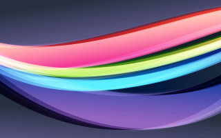 Colorful abstract curves dark border - line free wallpaper