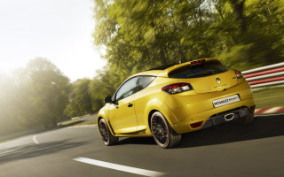 Yellow car forest road mountain - a road next free wallpaper