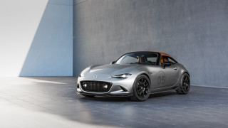 Silver sports car blue wall - the top free wallpaper