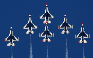 Jets smoke flying formation digital - behind them free wallpaper