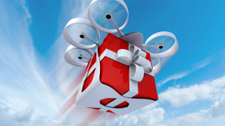 Red gift box white ribbon - product photography free wallpaper for desktop