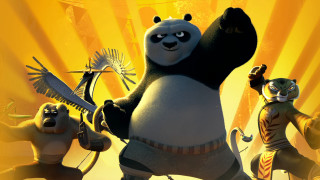 Panda animals yellow background sun - chen hong free wallpaper