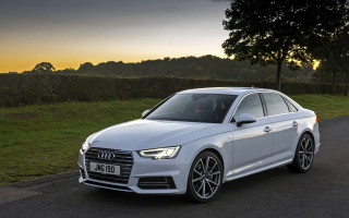 White car road nature 3d - near free wallpaper for desktop