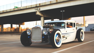 White car street bridge sky - ed roth free wallpaper