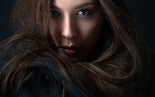 Eszter mattioni blowing hair blue - the wind free wallpaper for desktop