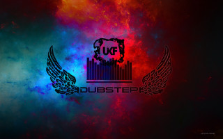 Colorful background black red logo - pixel art free wallpaper