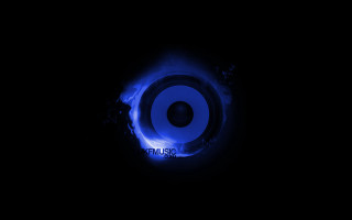 Blue speaker black background blue - blueprint free wallpaper