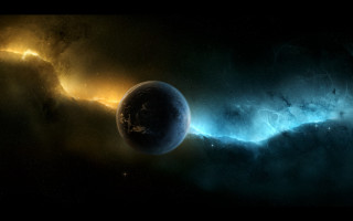 Space planet star night milky 2 - a planet and a star in the background free wallpaper