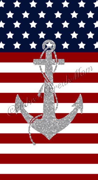 Anchor flag mom stars stripes - evelyn abelson free wallpaper