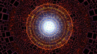 Mandelbrot fractal generative art city - a circle free wallpaper