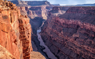 Canyon river cliff cityscape sunset - a canyon free wallpaper