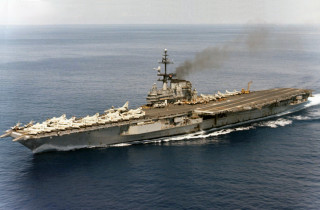 Large ship ocean smoke stacks 4 - stack free wallpaper