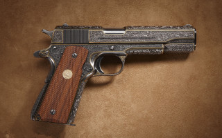 Gun wooden metal brown bronze - a brown background behind free wallpaper