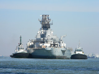 Ships ocean city background distance - the distance free wallpaper