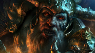 Demon beard fire battle blue - elden ring free wallpaper