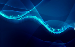 Blue abstract wave light hologram - a wave of light free wallpaper