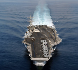 Large ship ocean planes deck - water free wallpaper