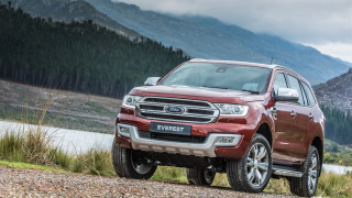 Red ford suv lake mountains - david dougal williams free wallpaper