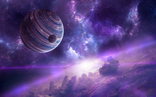 Space planet star clouds matte - a. hardy free wallpaper