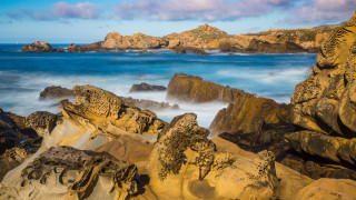 Rocky beach water bridge island - a few rock free wallpaper for desktop