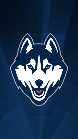 Husky logo blue background red - allan brooks free wallpaper