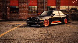 Black car parking lot red - dr. atl free wallpaper