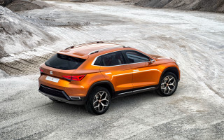 Orange suv mountain river ice - plasticien free wallpaper