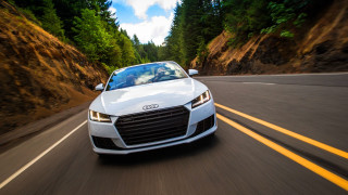 White car forest road sunny 3 - a road next free wallpaper