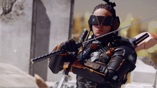 Futuristic suit man cyberpunk snowy - cyberpunk art free wallpaper