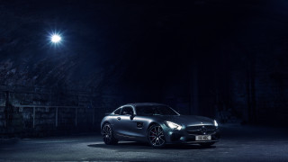 Car tunnel headlight photorealism lensflare - a dark tunnel free wallpaper