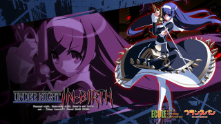 Anime character long hair sword - a purple background free wallpaper