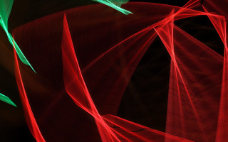 Red green abstract curved blacklight - chromatic free wallpaper