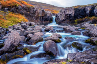 Water stream rocks valley mountain - alexander brook free wallpaper