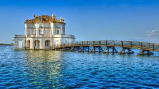 House pier bridge ocean matte - the other side free wallpaper