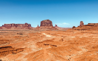 Desert rocks cloudy sky mountain - a desert landscape free wallpaper