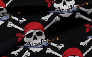Skull crossbones red hat sword - a skull free wallpaper