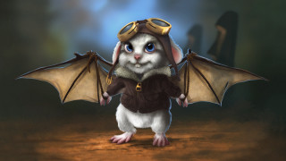 Mouse hat goggles bat wings - art station free wallpaper