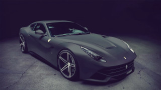 Grey sports car dark room 2 - romanesque free wallpaper