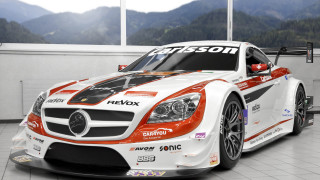 Mercedes sls amg gt3 showroom - the front of the car free wallpaper