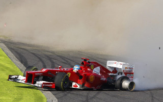 Man racecar dust track sparks - a red race car free wallpaper