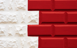 Red white wall clock cubist - cubist free wallpaper
