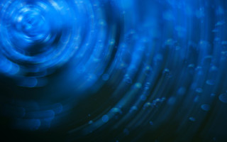 Blue spiral bubbles holography volumetric - a hologram free wallpaper for desktop