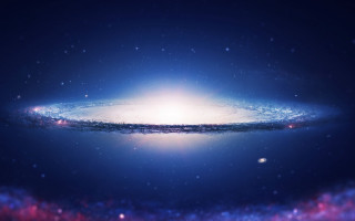 Large colorful object sky bright - galaxy free wallpaper