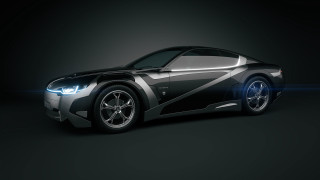 Black sports car bright light - bright free wallpaper
