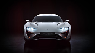 White sports car dark room 5 - its light free wallpaper